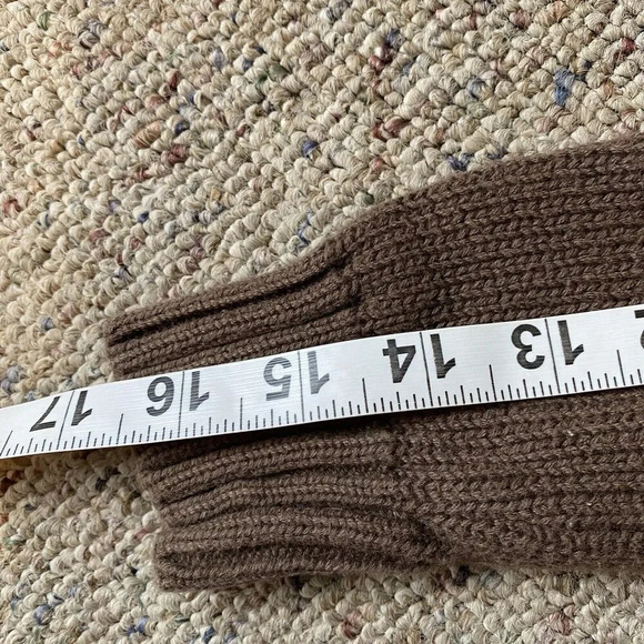 VTG Old Navy Toddler Unisex Knit Sweater Ivory Brown Sz 3T Full Zip Pocket Punk - Picture 3 of 9